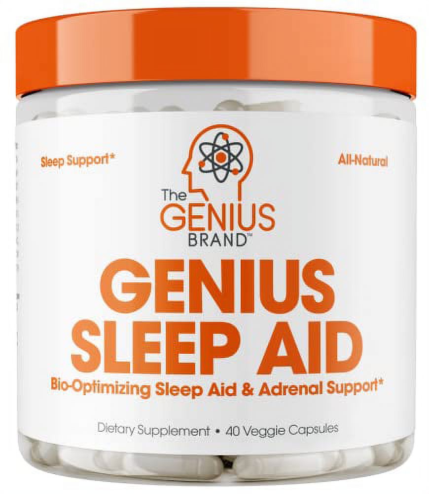 Genius Sleep Aid Smart Sleeping Pills & Adrenal Fatigue Supplement