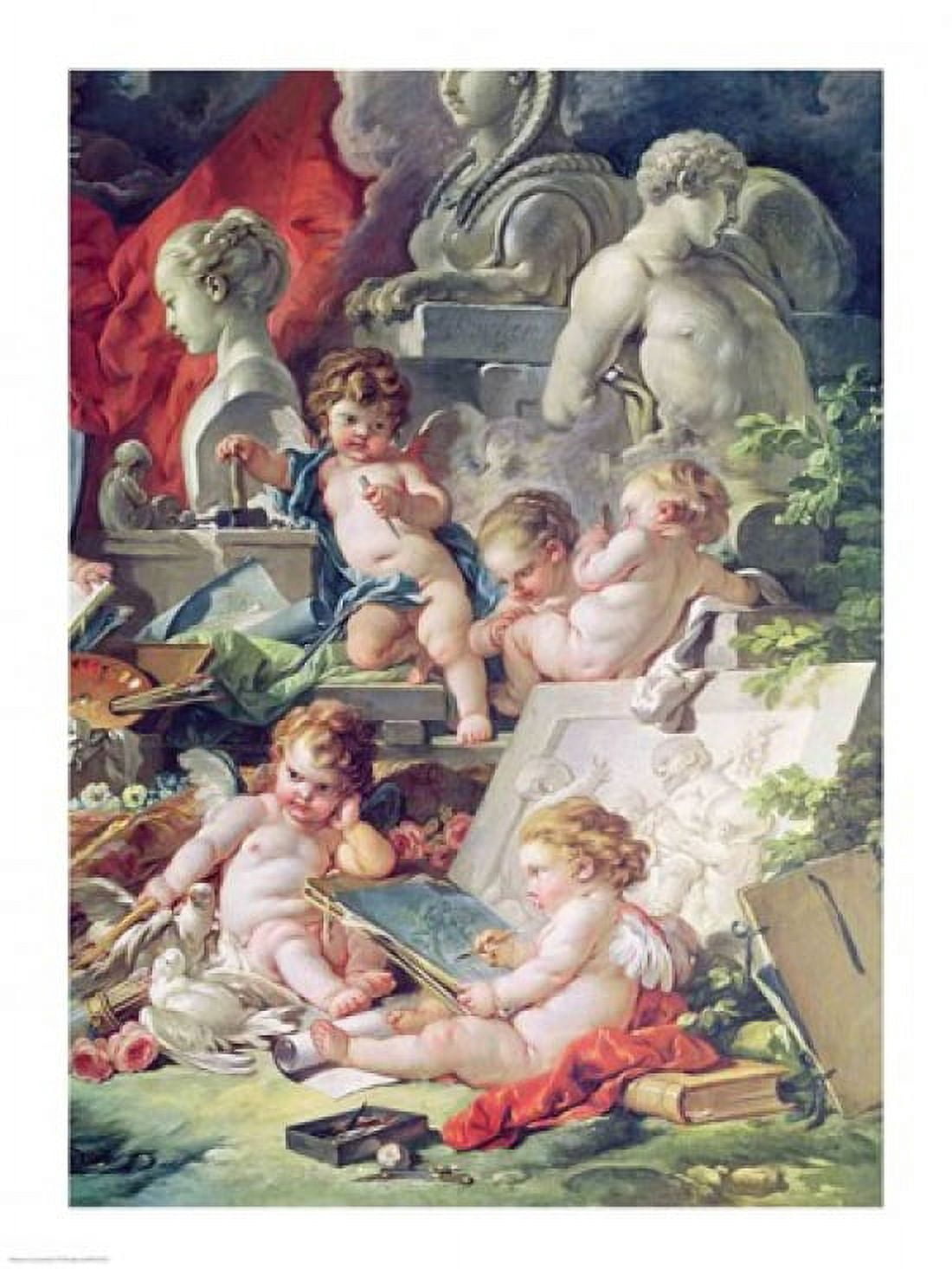 Genius Teaching the Arts 1761 Canvas Art - Francois Boucher (18 x 24)