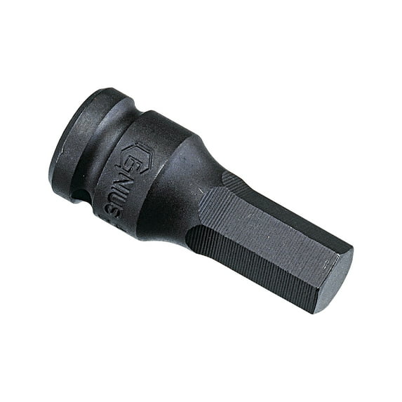 Genius Tools 1/2" Dr. 14mm Hex Impact Bit Socket, 76mmL (CR-Mo) - 447614