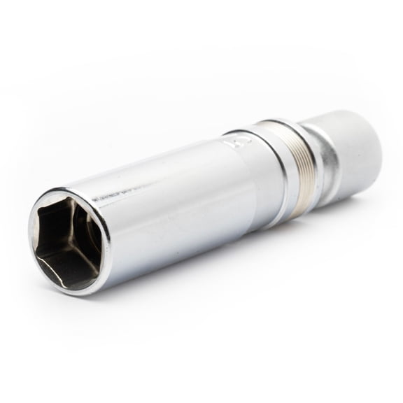 Genius Tools 1/2" Dr. 20.6mm (13/16") Swivel Spark Plug Socket - 418521