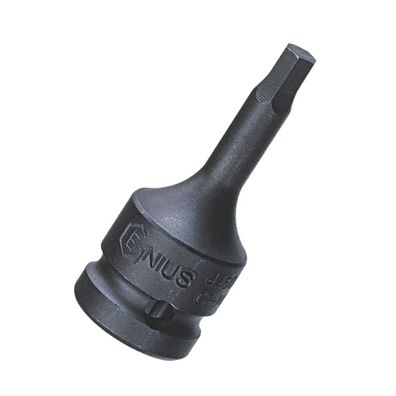 Genius Tools 1/2" Dr. 21mm Hex Impact Bit Socket, 60mmL (CR-Mo) - 446021