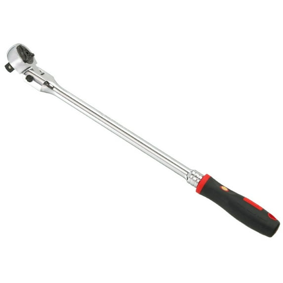Genius Tools 1/2" Dr. 72 Teeth Flex Head Ratchet, 670mmL - 484468S