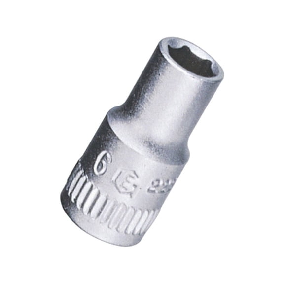 Genius Tools 1/4" Dr. 6mm Hand Socket - 222506