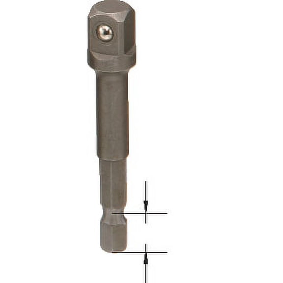 Genius Tools 1/4" Hex Dr. 1/4" Dr. Spinner Handle(for Electric Drill), 65mmL - 27206P