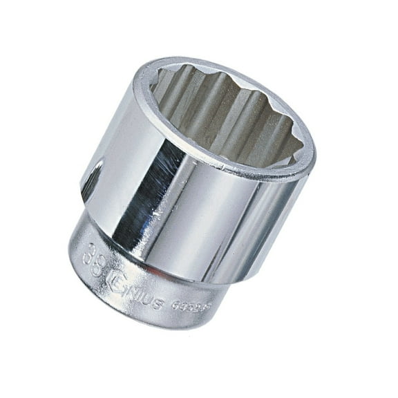 Genius Tools 1" Dr. 2-3/4" Hand Socket (12-Point) (CR-Mo) - 877088