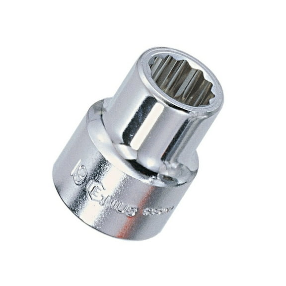Genius Tools 1" Dr. 56mm Hand Socket (12-Point) (CR-Mo) - 837056