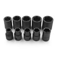 thumbnail image 1 of Genius Tools 10 Piece 1/2" Dr. Metric Impact Socket Set - TF-006, 1 of 6