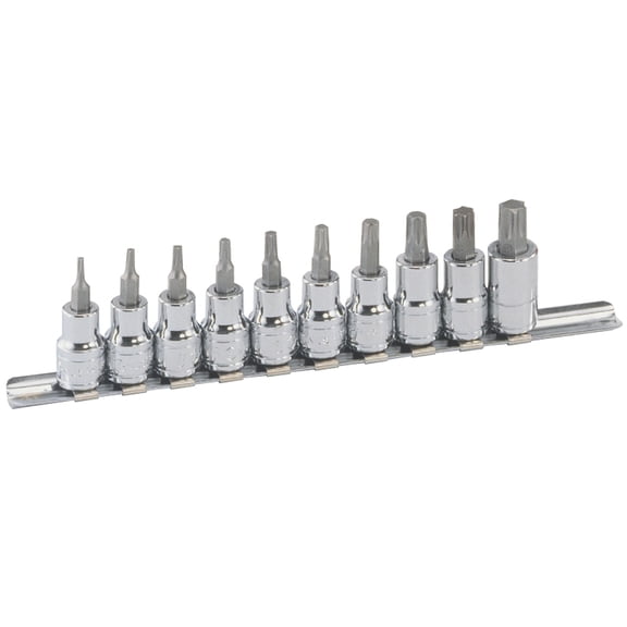 Genius Tools 10 Piece 3/8" Dr. Star Bit Socket Set - BS-310T
