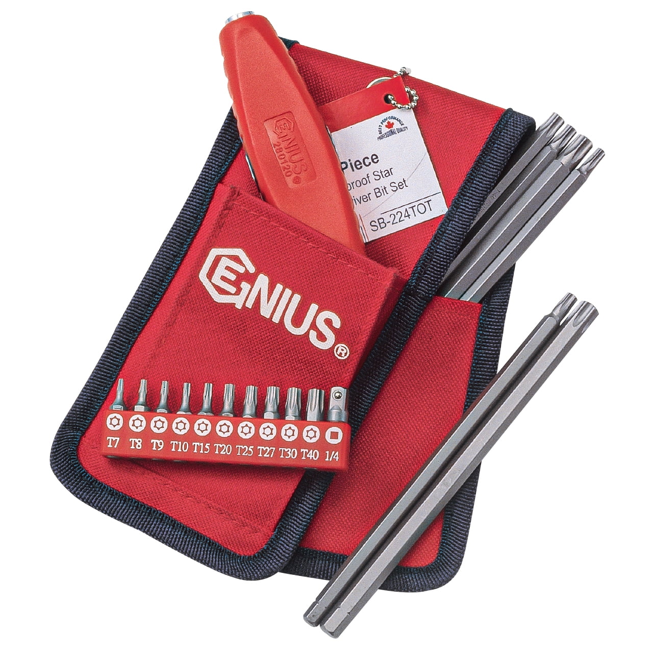 Genius 495 Genius Tools Tamperproof Star Screwdriver Bit Set 24 Piece S2 Steel ...