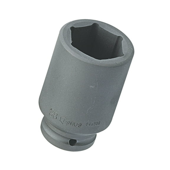 Genius Tools 3/4" Dr. 28mm Deep Impact Socket (CR-Mo) - 649528