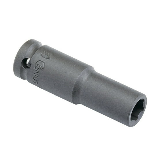 Genius Tools 3/8" Dr. 9mm Deep Impact Socket (CR-Mo) - 346309