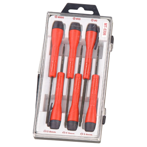 Genius Tools 6 Piece Micro-Tech Metric Hex Screwdriver Set - MT-5306