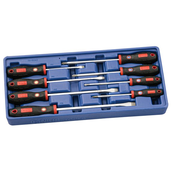 Genius Tools 8 Piece Combination Screwdriver Set - TR-508Z