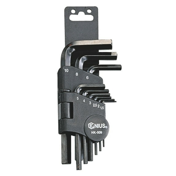 Genius Tools 9 Piece SAE Hex Key Wrench Set - Hk-009S