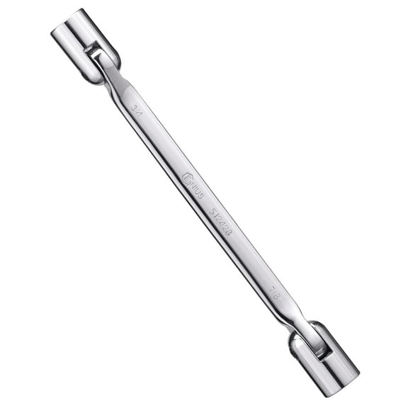Genius Tools Double Flexible Socket Wrenches -Mirror Finish 18 x 19 mm - 501819