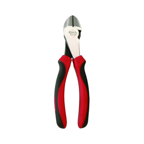 Genius Tools Diagonal Cutting Pliers 7 Inch Heavy Duty Soft Grip Handle Precision Wire Cutter - 550708S