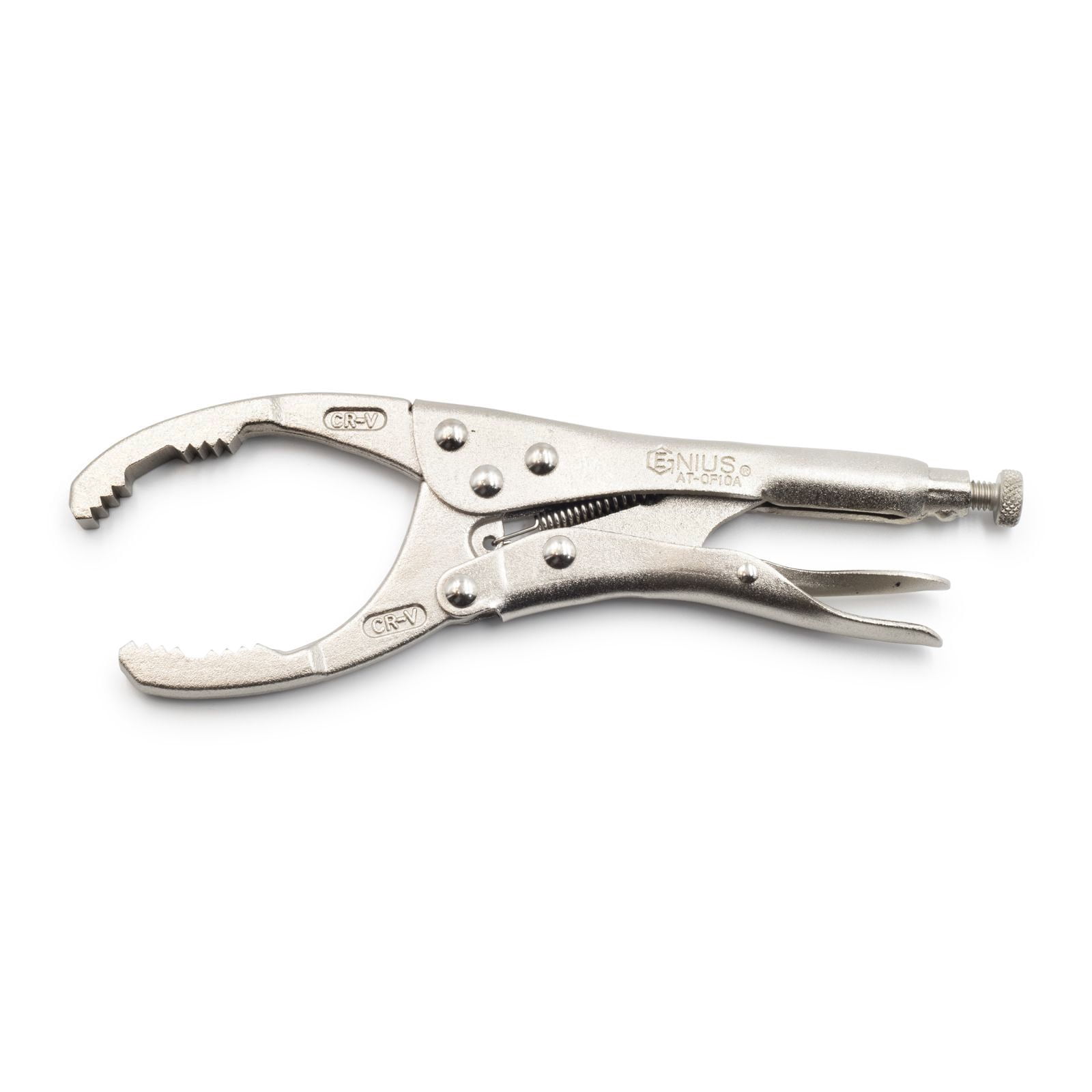 Genius Tools Oil Filter Locking Pliers 53mm–118mm Adjustable Jaw Anti ...