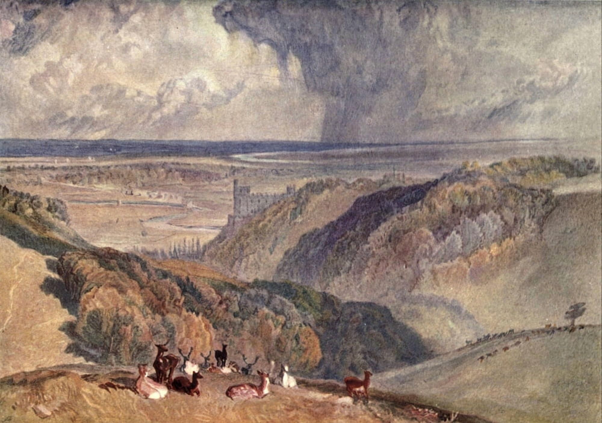 Genius of JMW Turner 1903 Arundel Castle Canvas Art - JMW Turner (18 x 24)