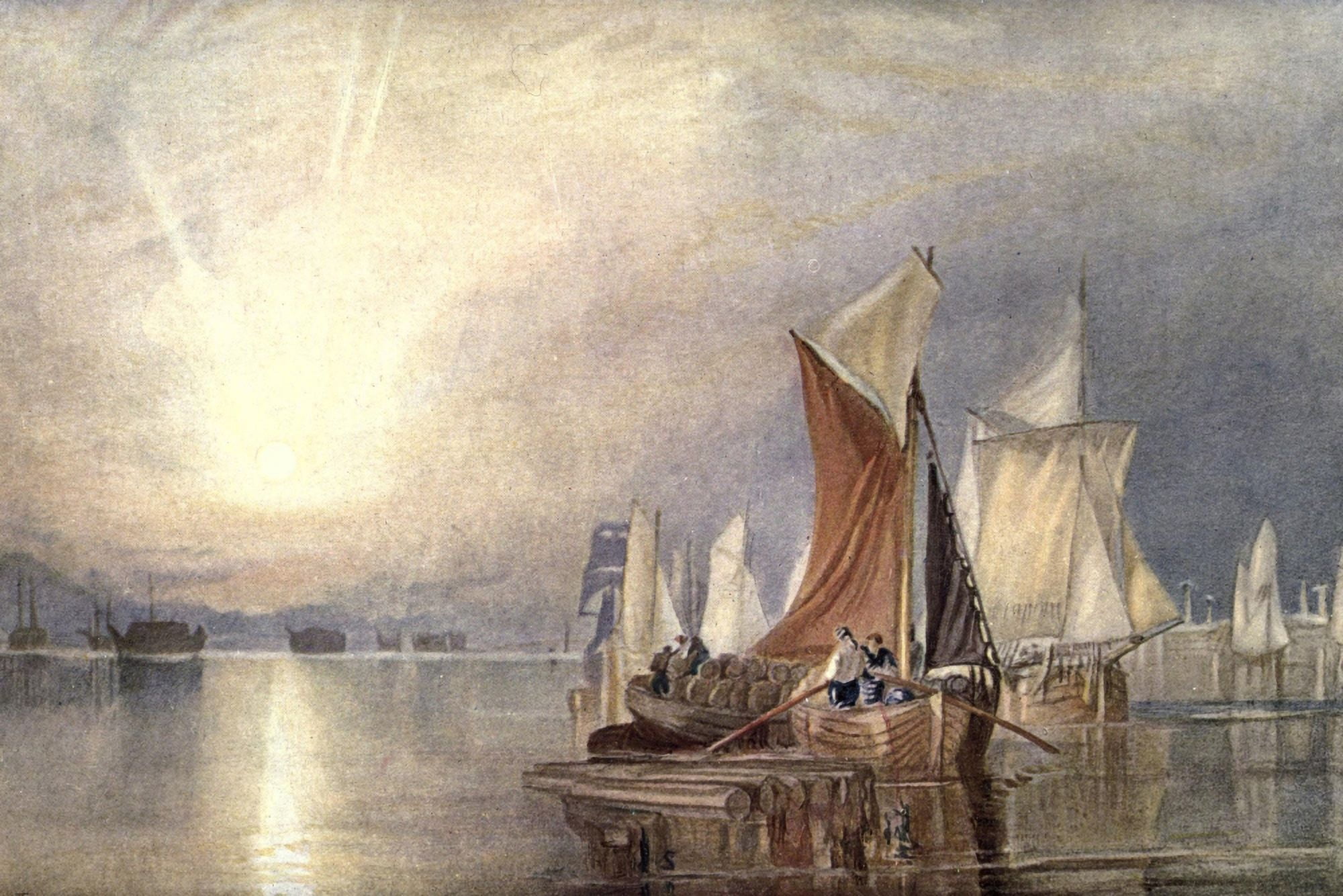 Genius of JMW Turner 1903 Stangate Creek on Medway Canvas Art - JMW Turner (18 x 24)