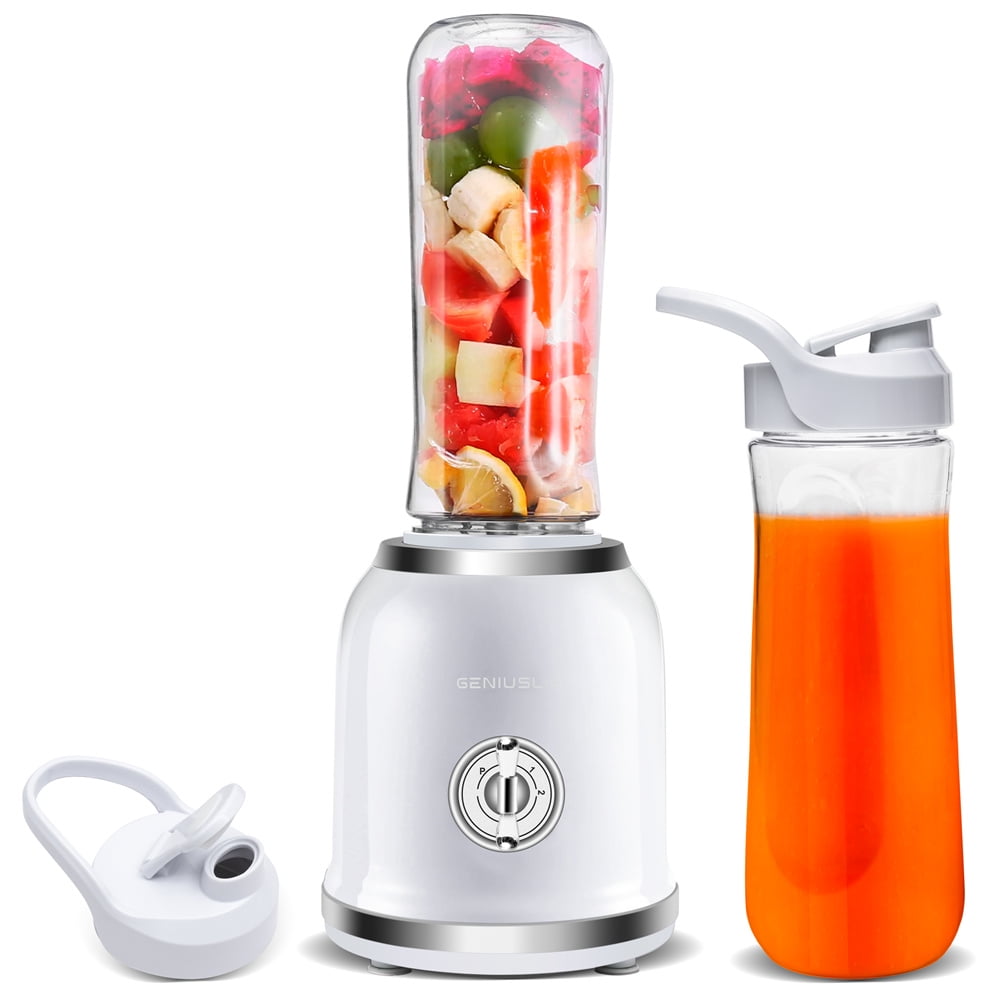 Geniuslix 300 W 20 oz 2-Speed Blender, White