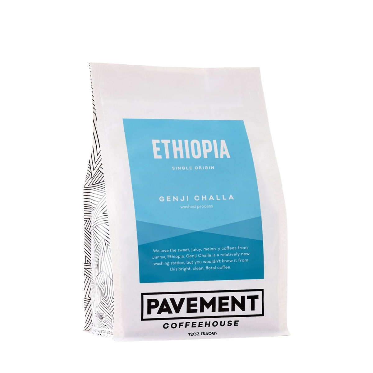 Genji Challa - Jimma, Ethiopia - Roasted by Pavement Coffeehouse - Whole Bean Coffee - 12oz Bag