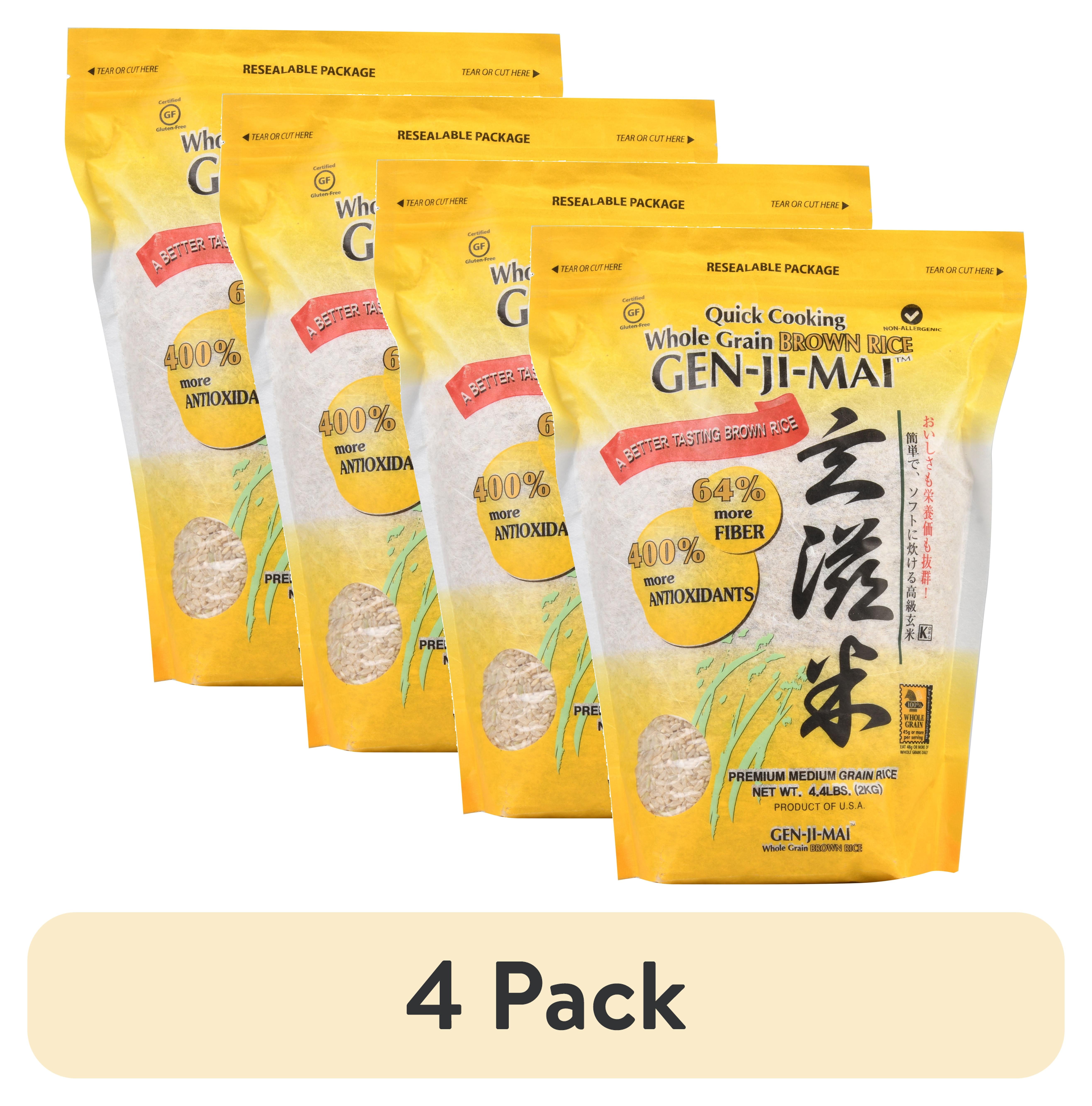 Genji Rice (4 pack) Genji-mai Gen-ji-mai Whole Grain Brown Rice 4.4lb - Walmart.com