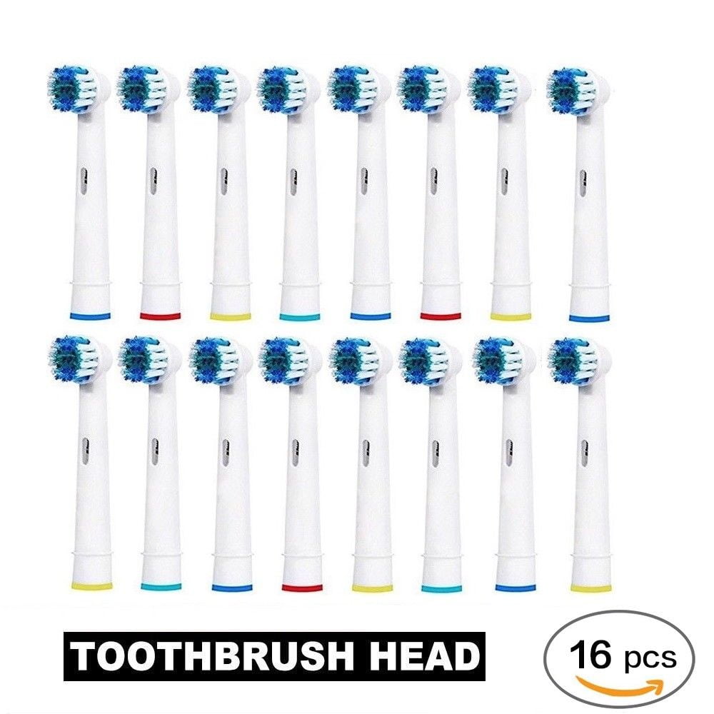 Genkent 16 X Toothbrush Heads Replacement Brush Fit For Braun Oral B