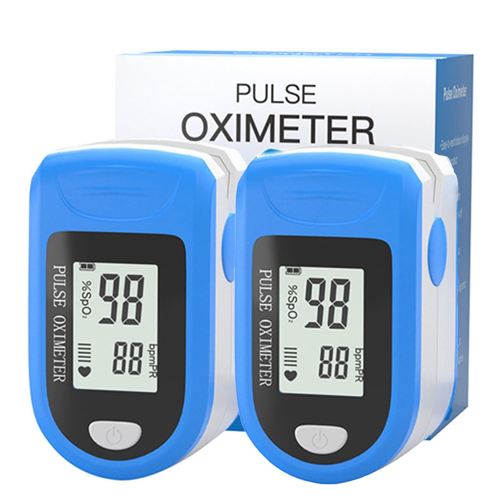 Genkent 2 Pcs Pulse Oximeter, Finger Pulse Oximeter and OLED Display, Pulse Oximeter Fingertip, Accurate Fast Sp02 Reading Meter, Monitor for Adult Child with Lanyard