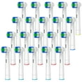 Genkent 20 Pcs Replacement Toothbrush Heads Compatible Braun Oralb
