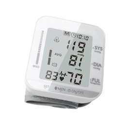 Willstar Digital Wrist Blood Pressure Monitor Heart Beat Rate Pulse Meter  Measurer Machine Automatic BP Tester Large LCD Display with Adjustable  Wrist