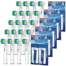 Genkent Electric Toothbrush Replacement Heads 20 Pcs Compitable with Oral B, 4 Count