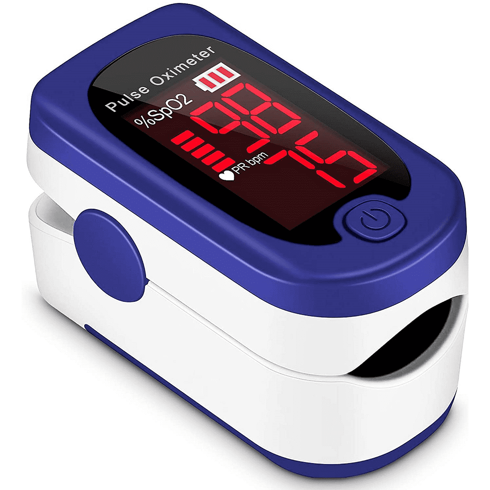 Genkent Fingertip Pulse Oximeter Blood Oxygen Saturation Monitor (Blue