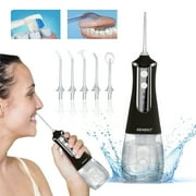 Genkent Professional Dental Care with a Cordless, Rechargeable and Waterproof Water Flosser, Featuring 350ML Capacity and 3 Modes for Home and Travel Use, Including Braces Care