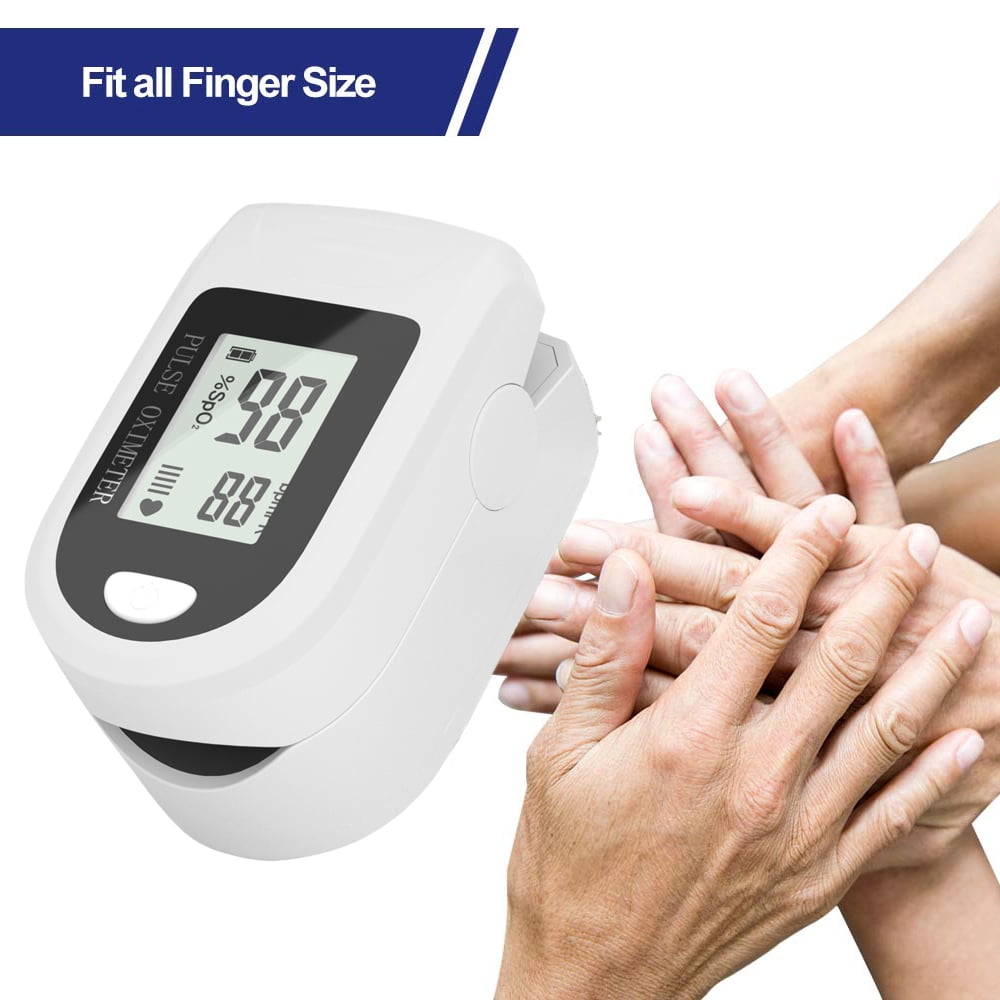 Genkent Pulse Oximeter Fingertip, Finger Pulse Oximeter Saturation with Pulse Monitor, Accurate Fast Spo2 Reading for Adult, White