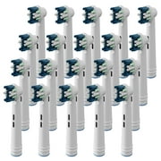 GENKENT 20 Pcs Replacement Toothbrush Heads Compatible with Oral B, Electric Toothbrush Replacement Heads Refill for Family Use