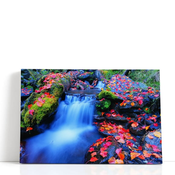 Genko Waterfall at Taroko National Park, Taiwan - Wrapped Canvas Print Wall Art | 18" W x 12" H