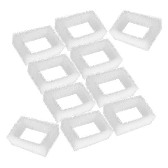 Genligt 10 Pack Sponges Foam Filters, for 2 L/ 67 oz Cat Water Fountain Filters, Cup Cake Ceramic Pet Fountain Filter Replacement
