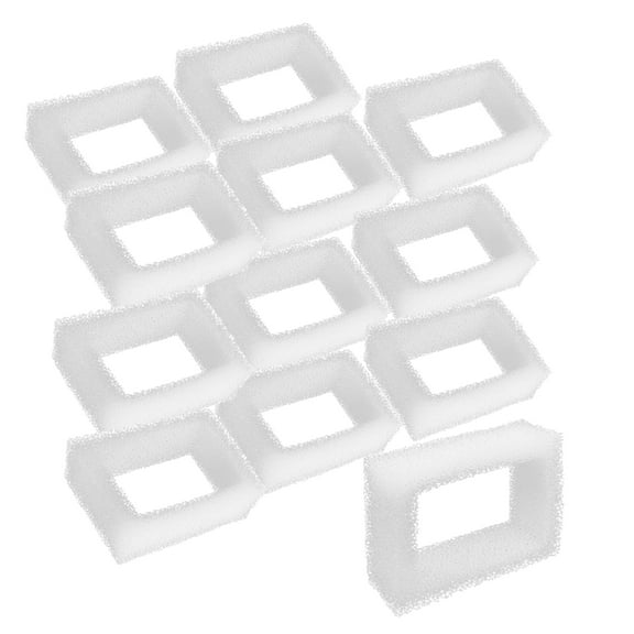 Genligt 12 Pack Sponges Foam Filters, for 2 L/ 67 oz Cat Water Fountain Filters, Cup Cake Ceramic Pet Fountain Filter Replacement