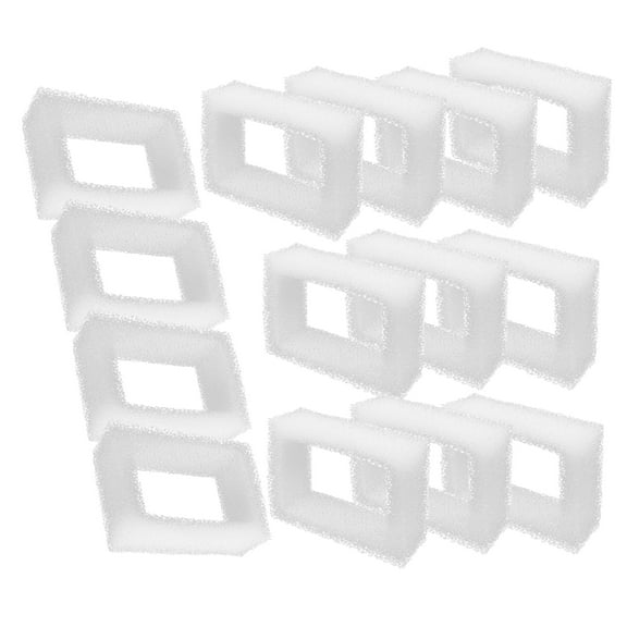 Genligt 14 Pack Sponges Foam Filters, for 2 L/ 67 oz Cat Water Fountain Filters, Cup Cake Ceramic Pet Fountain Filter Replacement