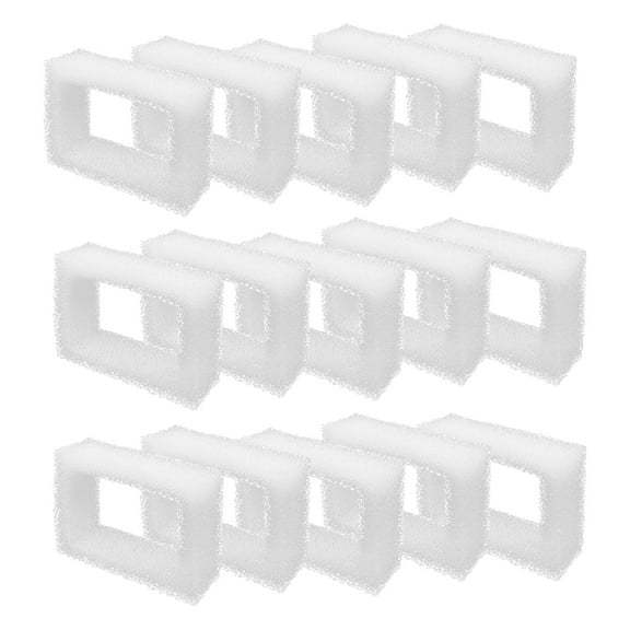 Genligt 16 Pack Sponges Foam Filters, for 2 L/ 67 oz Cat Water Fountain Filters, Cup Cake Ceramic Pet Fountain Filter Replacement