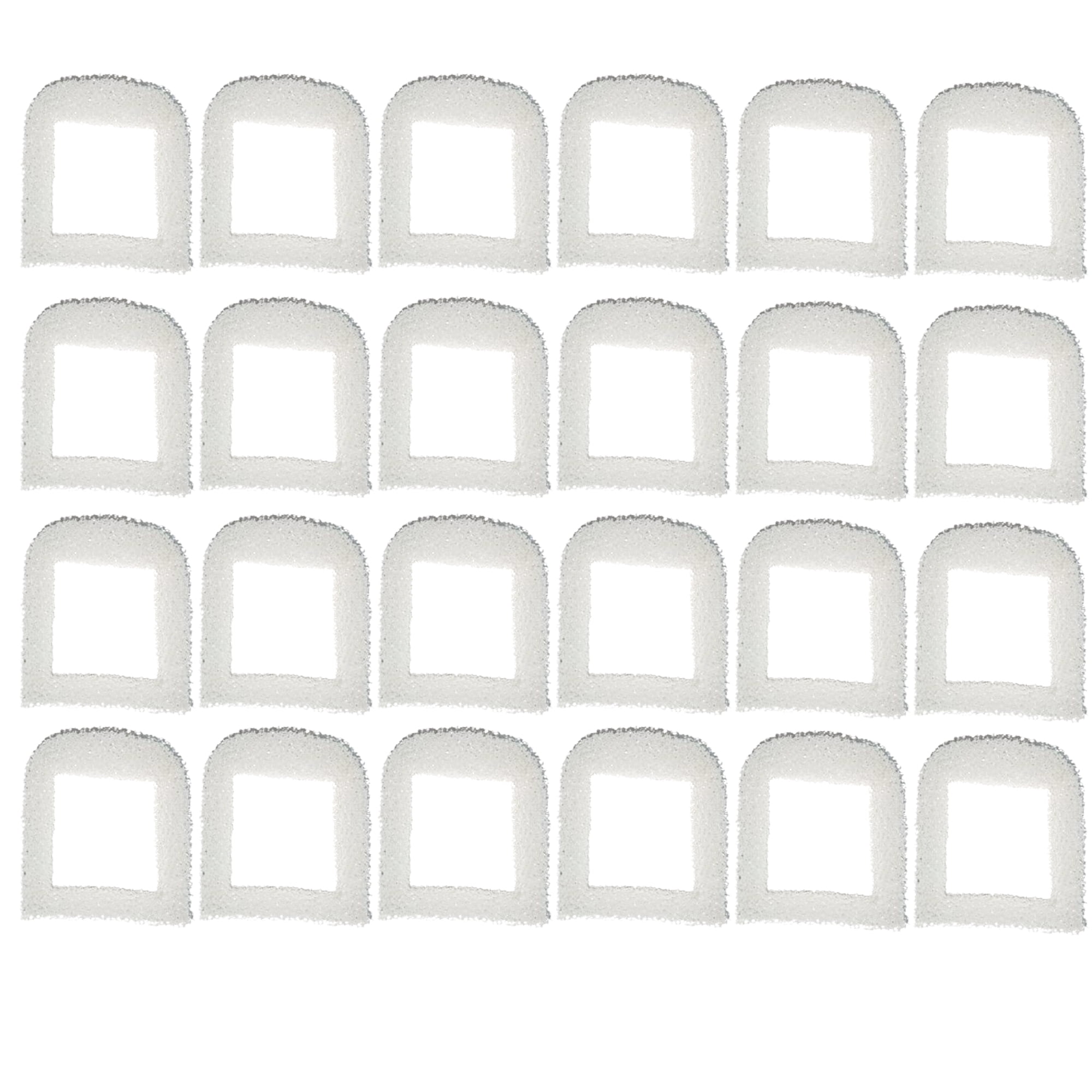 Genligt 24 Pack Foam Filter for Drinkwell Stainless Steel 360 Pet Fountain Filter, Replacement Pre-Filters, White
