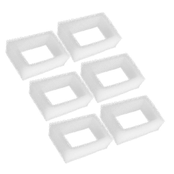 Genligt 6 Pack Sponges Foam Filters, for 2 L/ 67 oz Cat Water Fountain Filters, Cup Cake Ceramic Pet Fountain Filter Replacement