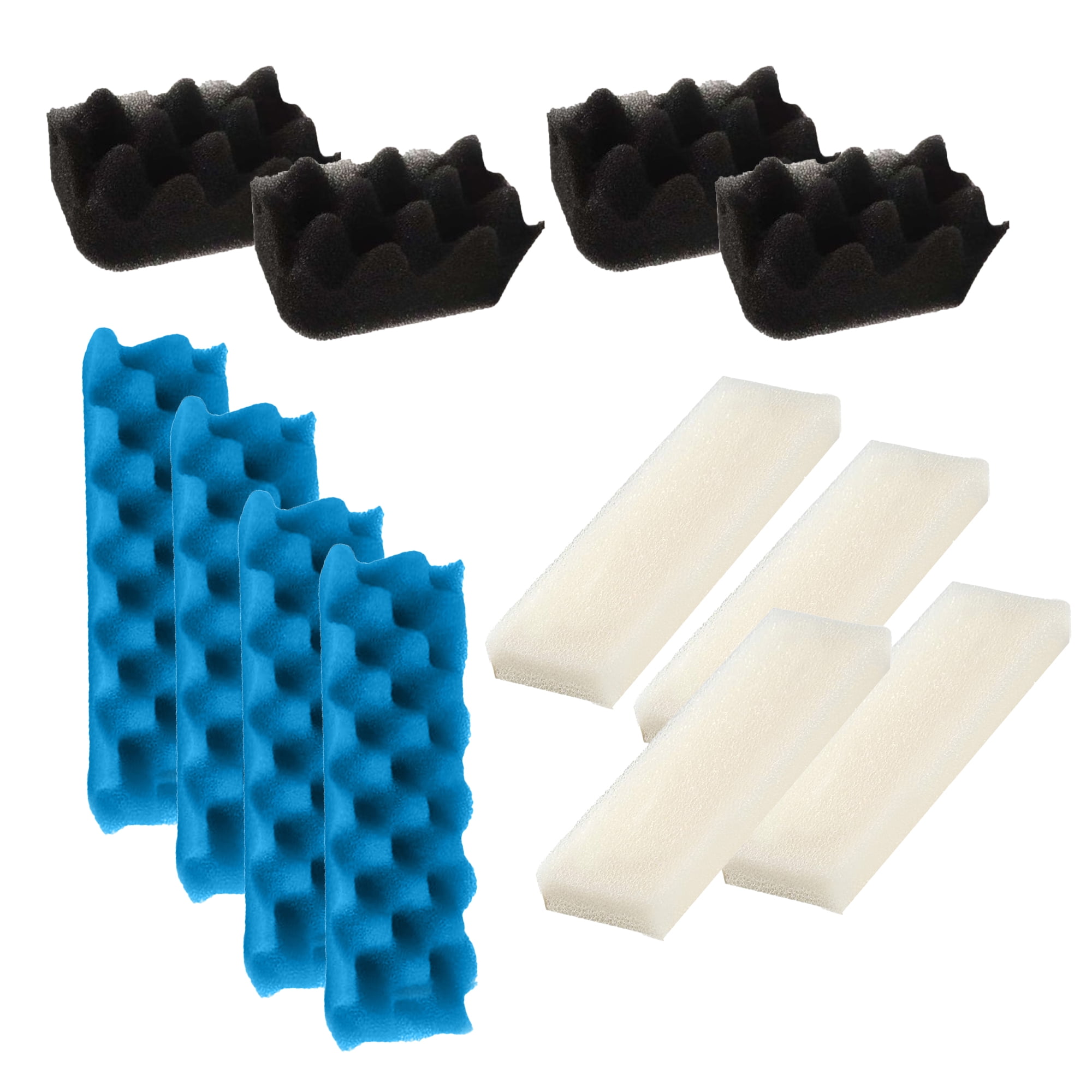 Genligt Aquarium Bio Sponge Foam Max Filter Pads Pack Compatible with Fluval 306, 307, 12 Pack