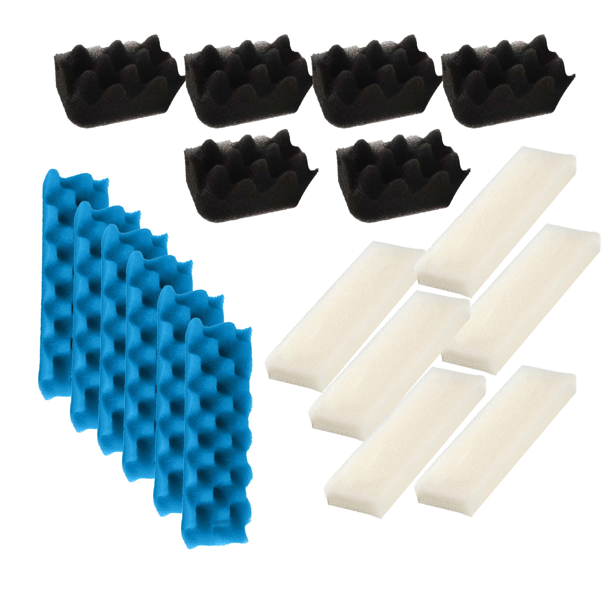 Genligt Aquarium Bio Sponge Foam Max Filter Pads Pack Compatible with Fluval 306, 307, 18 Pack