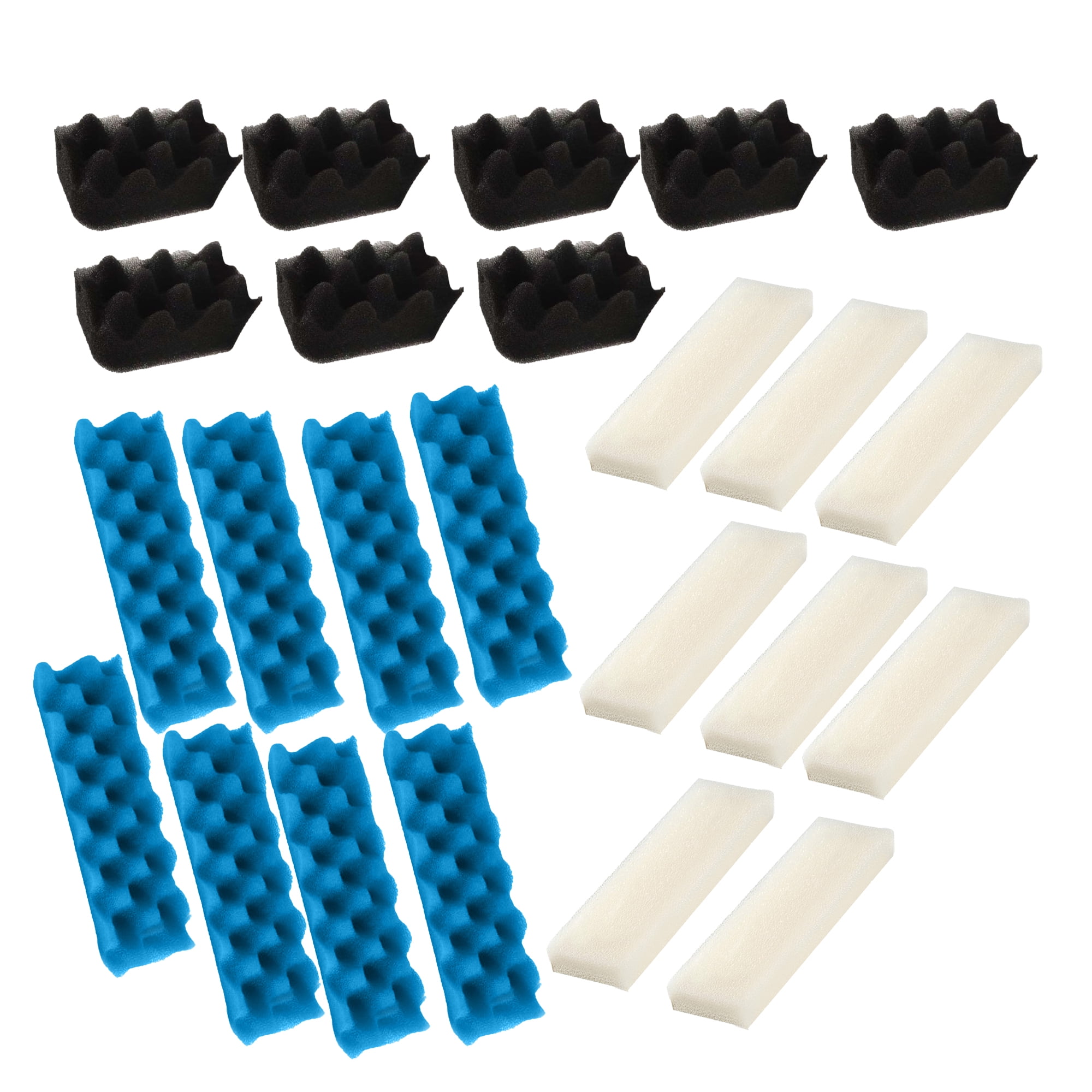 Genligt Aquarium Bio Sponge Foam Max Filter Pads Pack Compatible with Fluval 306, 307, 24 Pack
