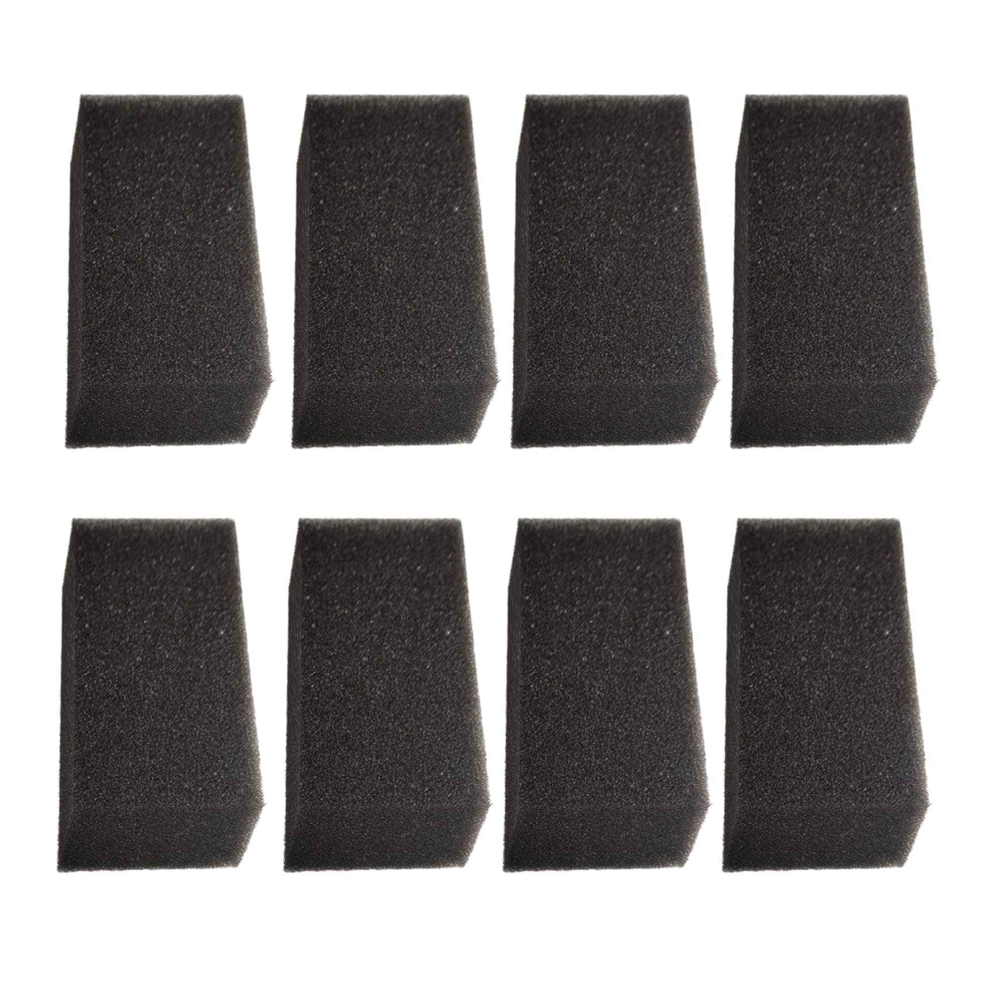 Genligt Aquarium Filter Pads, Black Aquarium Sponge Filter Sponge Foam Filter Material, 7.5" x 4" x 2.75" , 8 Pack