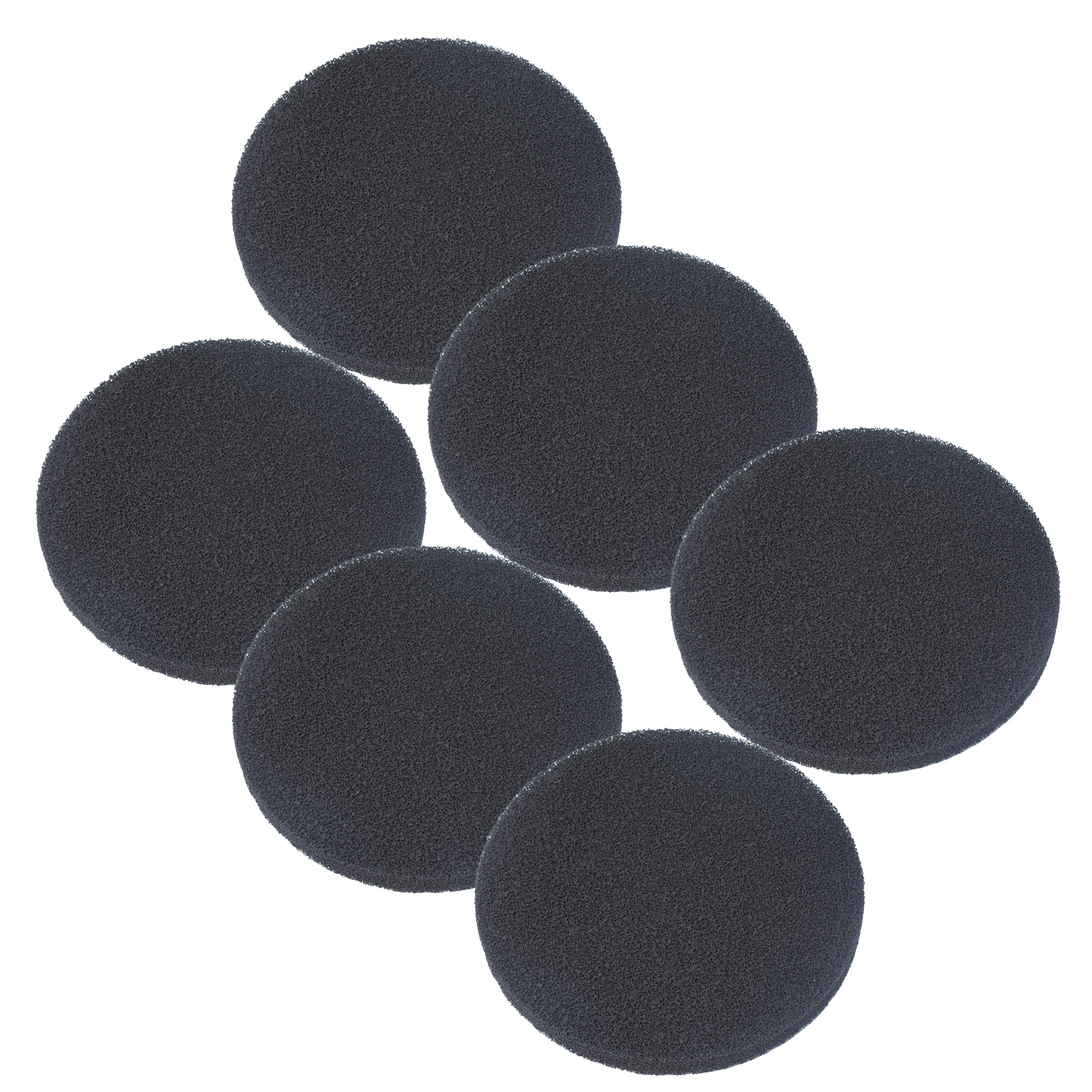 Genligt FX5 Carbon Foam Filter Pads for Fluval FX4 / FX6 Replacement Aquarium Sponge, 6 Pack