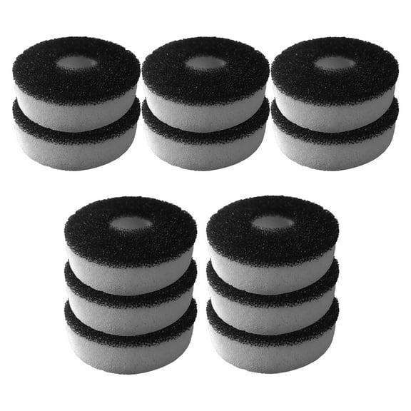 Genligt Replacement Aquarium Bio Sponge Foam Filter Pads Black Rings Suitable for Biorb Aquarium Filters, 24 Pack