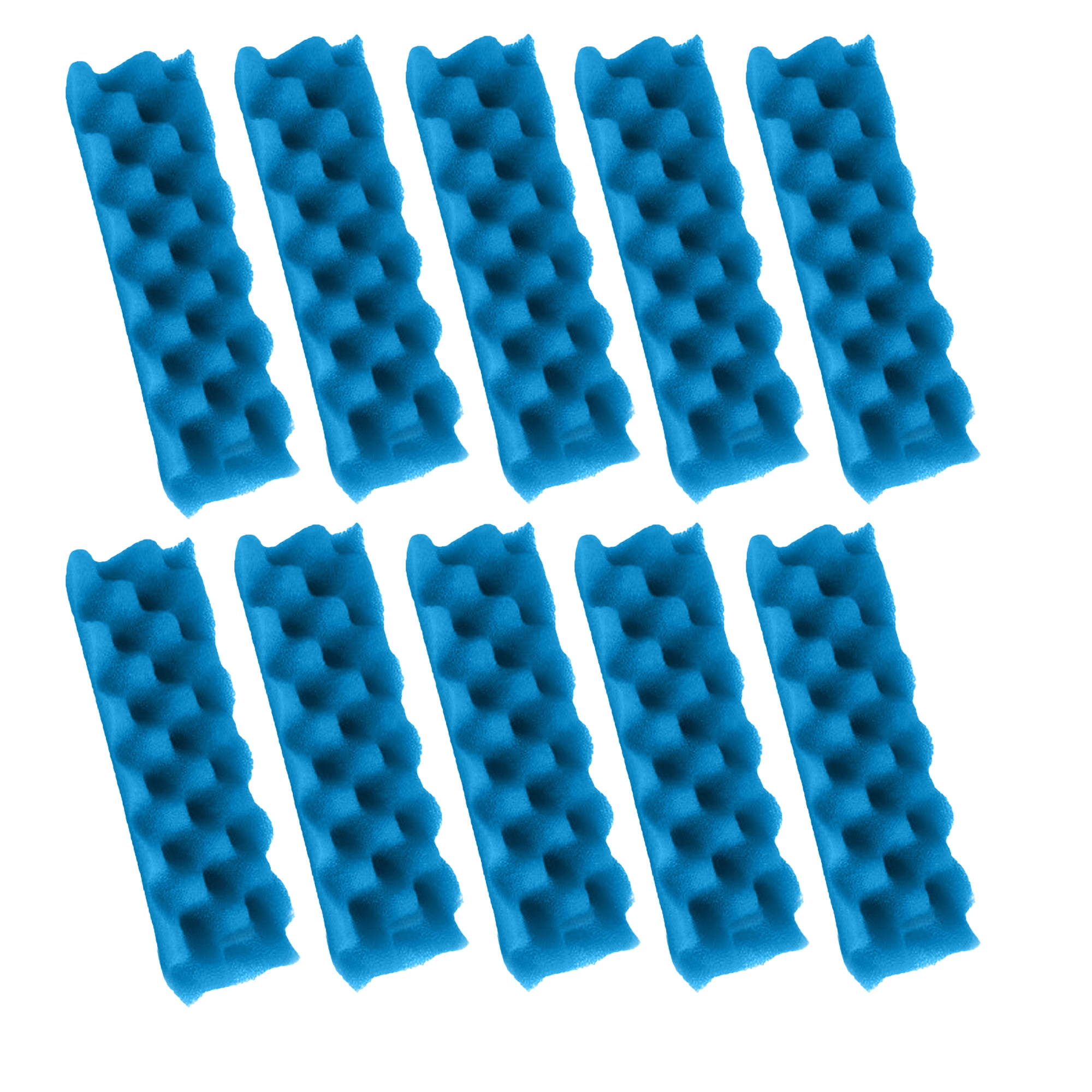 Genligt Replacement Aquarium Bio Sponge Foam Filter Pads Compatible with Fluval 206, 207, 306, 307, 10 Pack