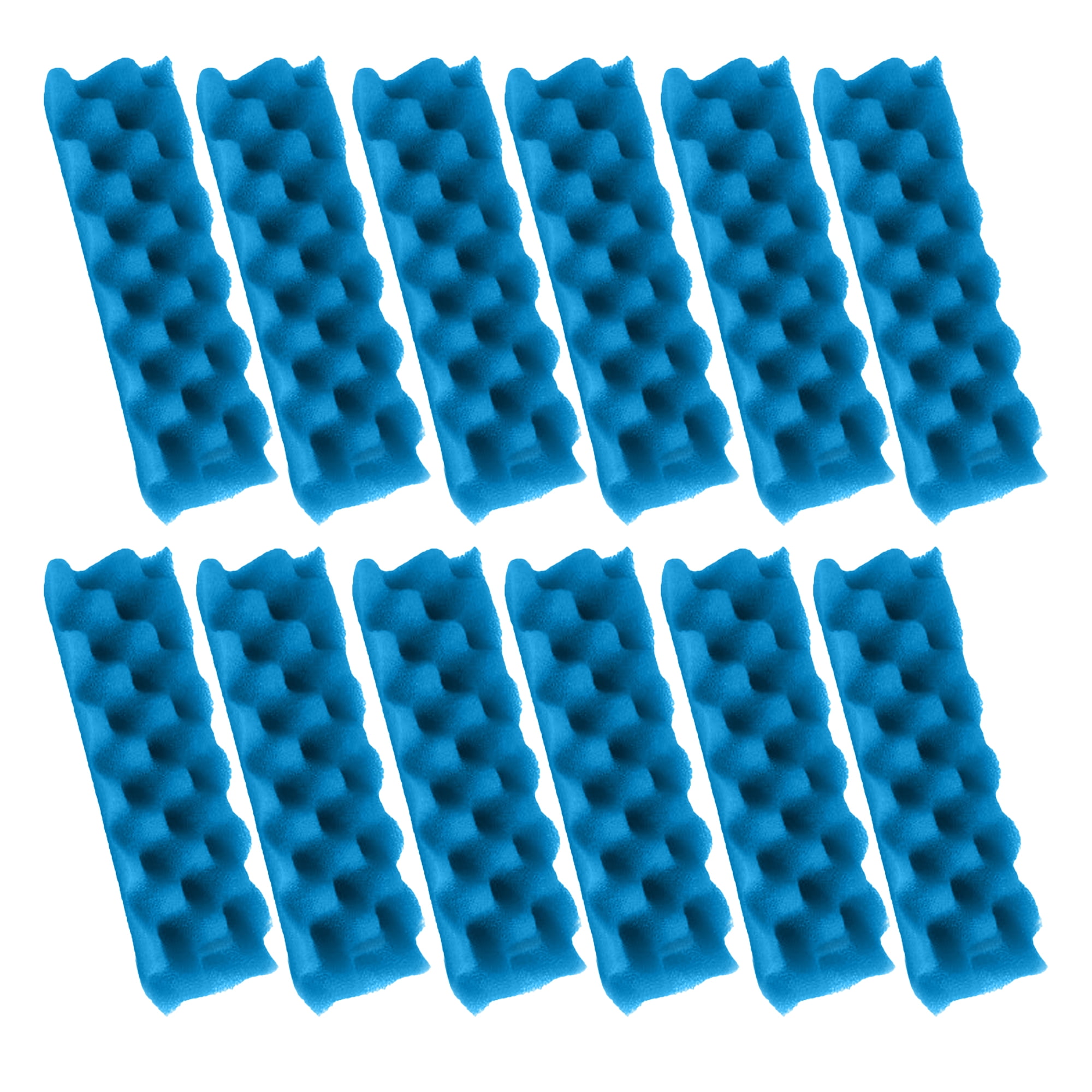 Genligt Replacement Aquarium Bio Sponge Foam Filter Pads Compatible with Fluval 206, 207, 306, 307, 12 Pack
